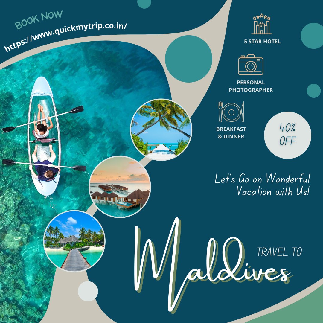 quickmytrip1's tweet photo. Explore Paradise On Earth: Book Maldives Tour &amp; Holiday Packages

The Maldives, a tropical paradise nestled in the heart of the Indian Ocean, is a dream destination for travelers worldwide.

https://t.co/3zEjb1GoHk
.
Call Us : +91 99996 50391 https://t.co/Pn2S1qp3mF