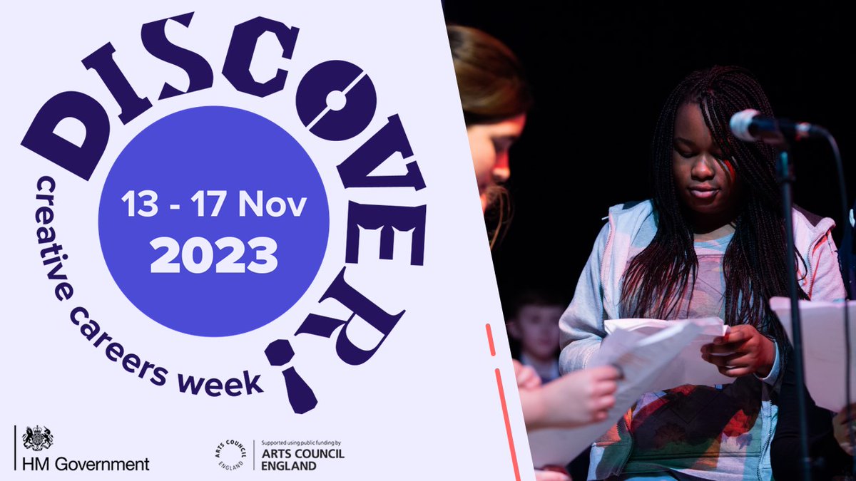 Have you signed up to #DiscoverCreativeCareers Week, 13–17 November? 

How to get involved:

👉 Open your doors to a local school/college
👉 Deliver an in-school talk/workshop
👉 Share opportunities &amp; resources
👉 Join the campaign

ow.ly/yuNz50PNa2G <a href="/CreativeCareer5/">Discover! Creative Careers</a>