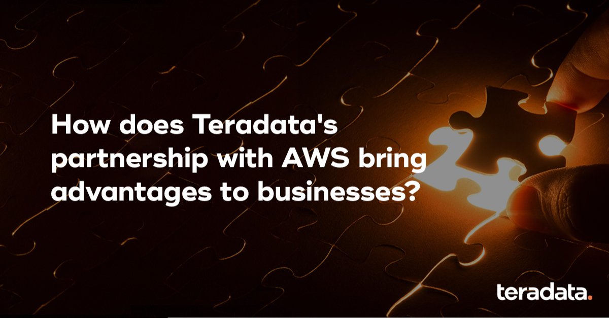 CastroNIgor's tweet photo. Advance your business with game-changing #analytics enabled by Teradata &amp; AWS. Here's how VantageCloud, ClearScape, and SageMaker combine to unlock enterprise-scale insights for your organisation. Explore more: https://t.co/nxAefj1nxI https://t.co/PjrMFT1zuR