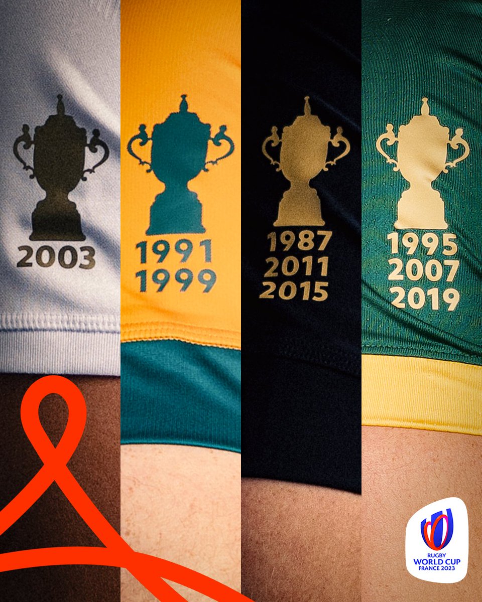 rugbyworldcup's tweet photo. Only four countries have lifted the Webb Ellis Cup, who will be next? 🏆

#RWC2023 https://t.co/SCDoXUM17X