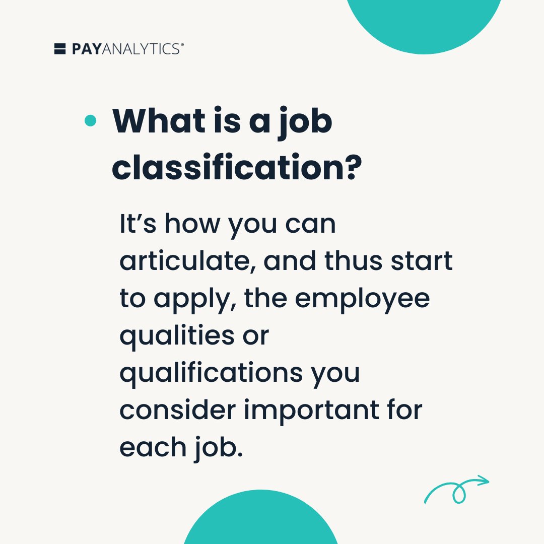 payanalytics's tweet image. Did you know that #JobClassification is a crucial step toward paying employees fairly and transparently? 💭 🫧Swipe right 👉 for more details. If you want a deeper dive 🏄‍♀️, get a copy of our ebook here: bit.ly/3PA8j4j