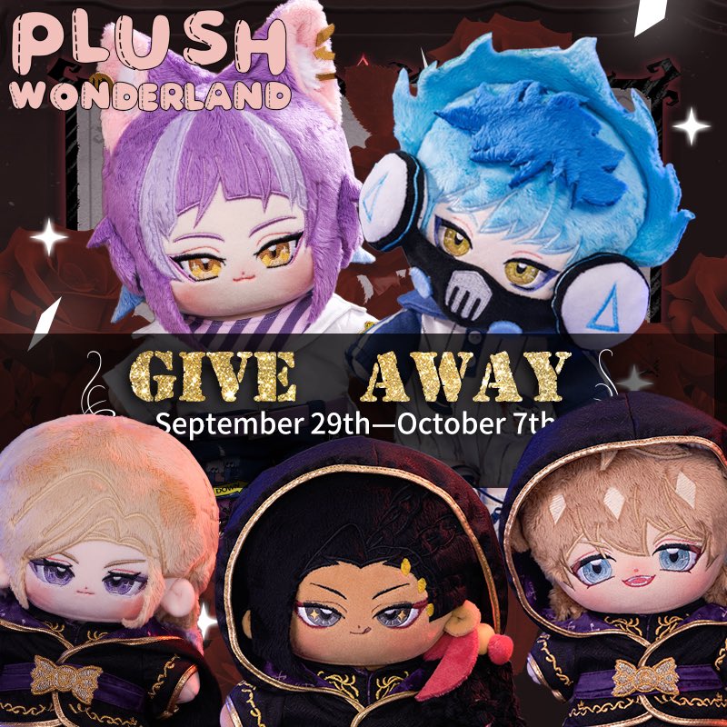 WonderlandPlush's tweet photo. #twistedwonderland Plushies
GIVE AWAY!😆

Do you want to collect these dolls?🥺

🌸How to join in it?
➡Follow us!
➡Like &amp;Comment tag two friends!
➡Share this post! 

#ruggiebucchi #jamilviper #savanaclaw #scarabia #vilschoenheit #pomefiore #orthoshroud #chenya #giveaway https://t.co/R75lI5QWWb