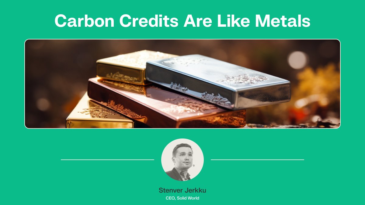 New Blog 🚨 Carbon markets are very complex, so I'm always looking for new ways to explain them. I've found that comparing carbon credits with other commodities like metals has been very helpful, so I collected my thoughts for a new blog! solid.world/blog/carbon-cr…