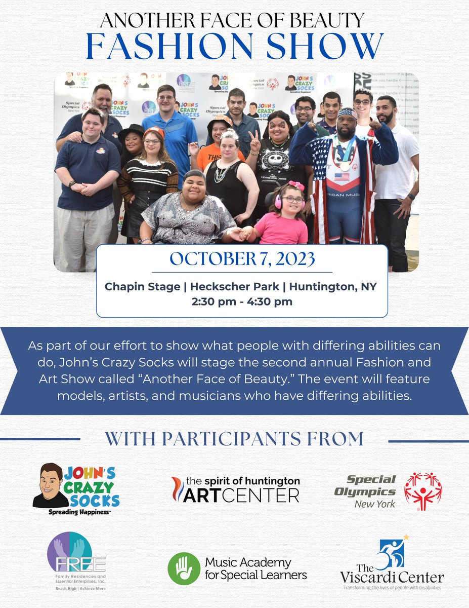 We have a mission to spread happiness and an essential part of that is showing what people with differing abilities can do. By staging the Fashion Show, we can share the creativity and the beauty of our colleagues and all these performers and artists who have differing abilities.