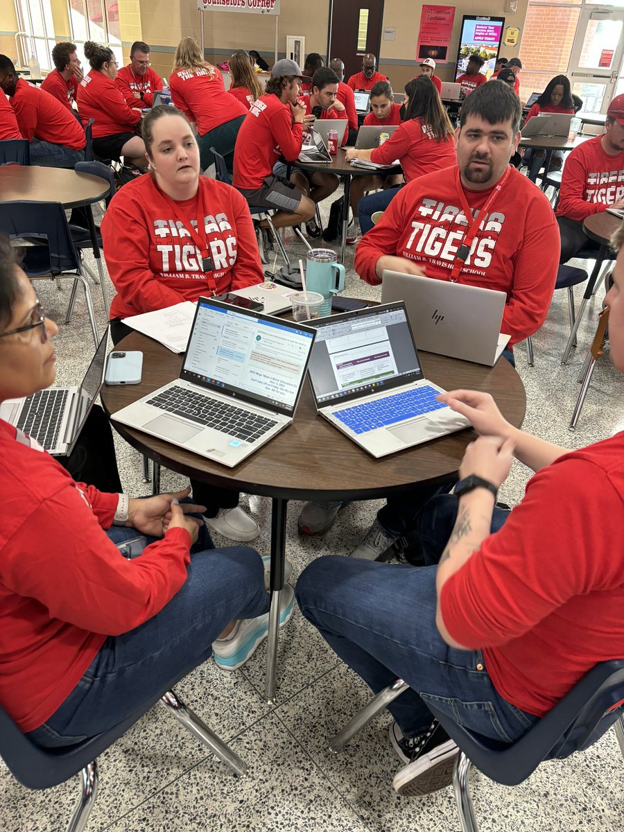 @THS_Tigers teachers digging in with their PLCs using the EAA protocol. Shoutout to the math department for being #ALLIN with this process #FutureImpactTeams #ImpactTeams #PLC