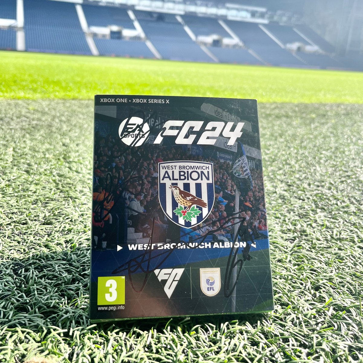 We're giving you the chance to win a copy of @EASPORTSFC #FC24 (Xbox) signed by BTA, Sarmiento, Furlong and Swift. To enter, simply like, repost and follow us before 9am on Friday, October 13! 🎮