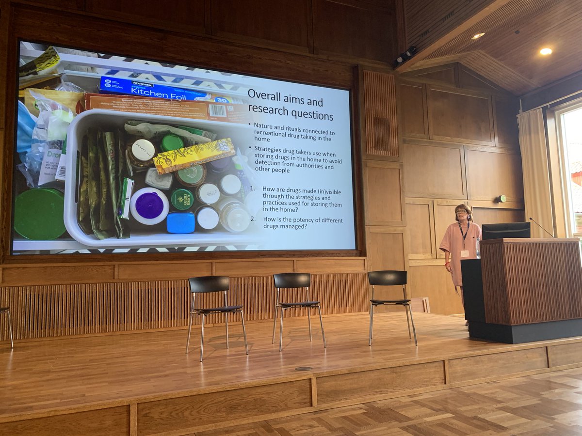 Another fascinating presentation with great images from <a href="/LisaWilliamsMcr/">Lisa Williams</a> on the strategies and places ppl store their drugs in the home #ESSD2023CPH