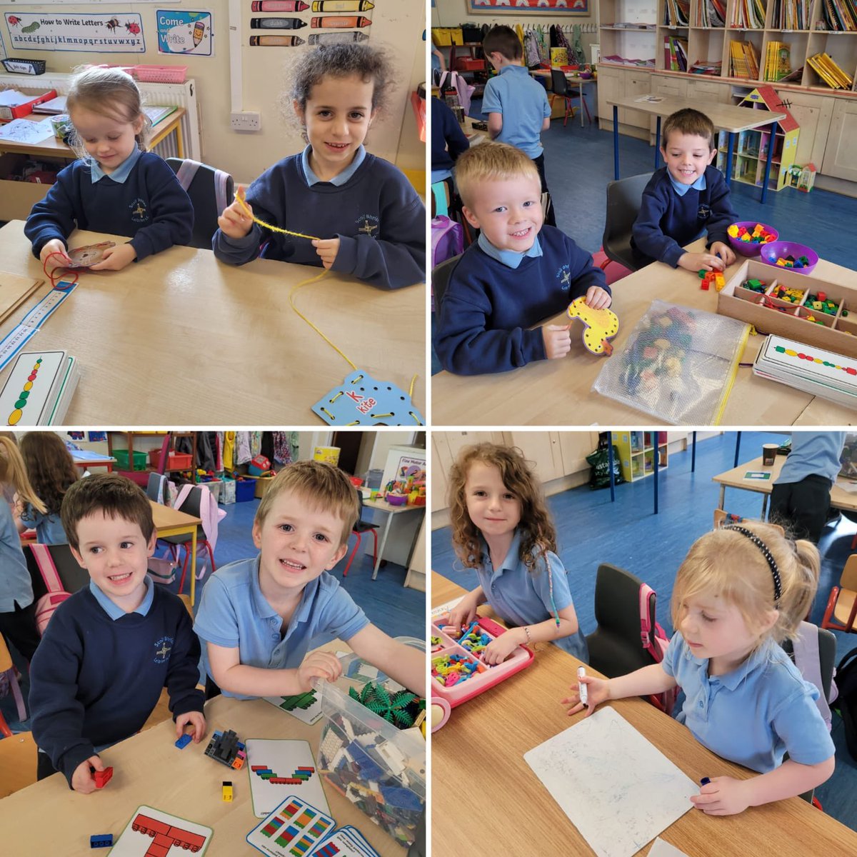 scoilbhrideNS's tweet photo. Practising our fine motor skills during our station time this week in the junior room. Great work everyone!🌟✂️ @OideSTEMPrimary #growinginconfidence https://t.co/ihwGEWhHE6