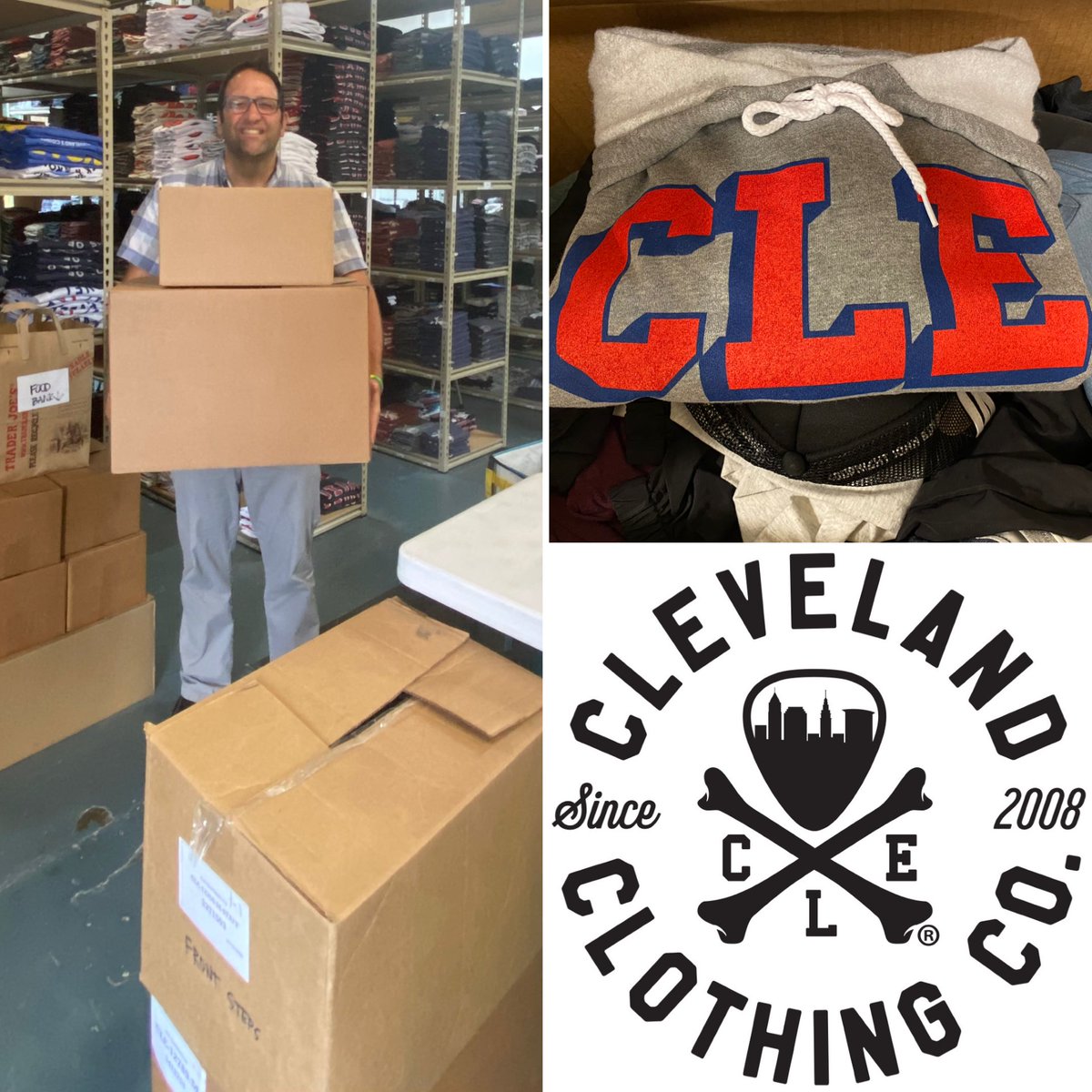 FrontstepsC's tweet photo. We love our friends from @CLECLOTHINGCO. This week they provided us a fall clothing donation that our team organized & distributed. We can’t thank them enough for their kindness & thoughtfulness #communitysupport #endhomelessness #HousingForAll #mentalhealthmatters #frontstepscle https://t.co/tldYkW2qpo
