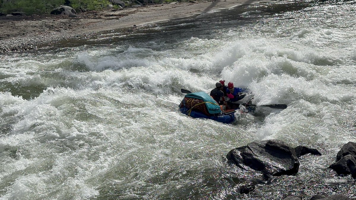 Hitting the newly formed rapid on the Main Salmon River last week! Loads of fun! #rafting #Idaho #expedition #familytime #rivers