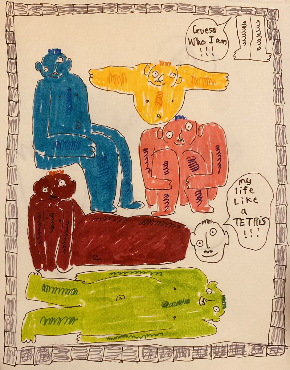HumanHello46956's tweet photo. Tetris men
#tetris #illusrtationart #drawing #テトリス　#絵　#イラスト https://t.co/hGiR6aCZTD