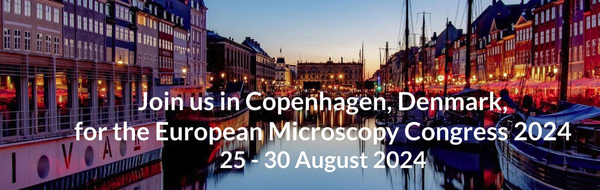 SAVE THE DATE - European Microscopy Society - EMS Congress is taking place in the exciting city of Copenhagen next August 2024. Enjoy the rural streets and come to say hi ! Find the program &gt;&gt; emc2024.eu/programme/prog…