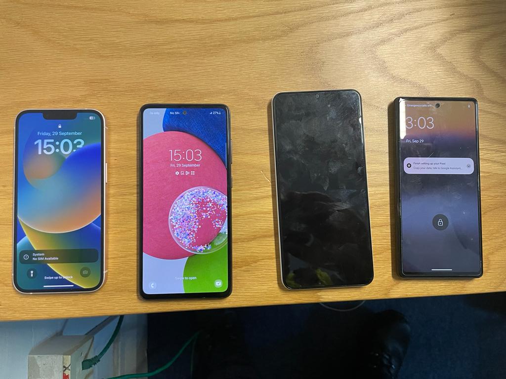 We arrested a man on Talbot Street this week who was found in the possession of eight stolen mobile phones. We've found the owner of one and are looking for the owners of the other seven. Contact us at Pearse St station if one of these looks familiar. #HeretoHelp