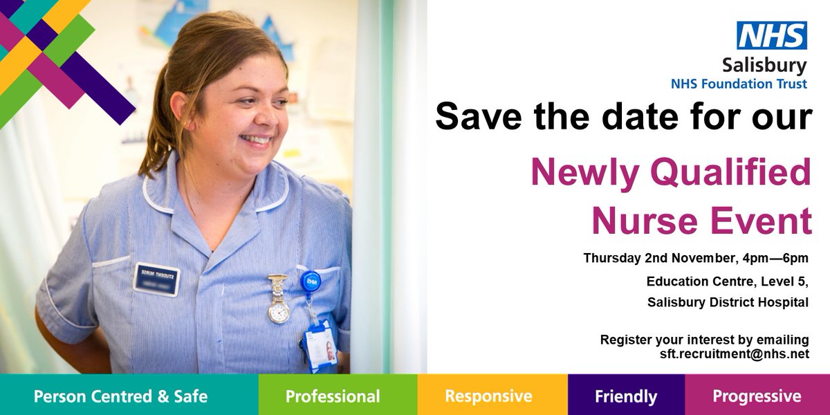 SDHRecruitment's tweet photo. 📢Are you a student nurse qualifying Feb 24 or Summer 24? Come along to our recruitment open evening here @SalisburyNHS!
There will be:
✅Welcome Presentation with info on Preceptorship Programme
✅Department Meet &amp; Greets
✅Tour of the Sim Suite
✅Interviews 
#JoinOurPeople https://t.co/DpdRtU3KpV