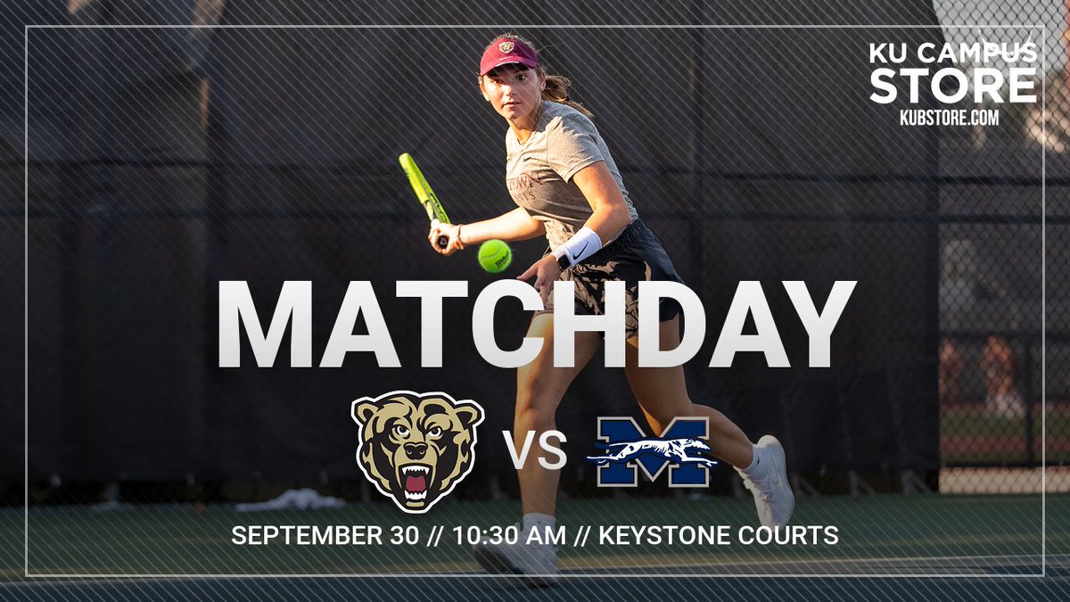 KUGoldenBears's tweet photo. MATCHDAY | The men's and women's @KUBearsTennis teams host Moravian today at 10:30 a.m., from Keystone Courts! #HereYouRoar https://t.co/90abe1UfX3