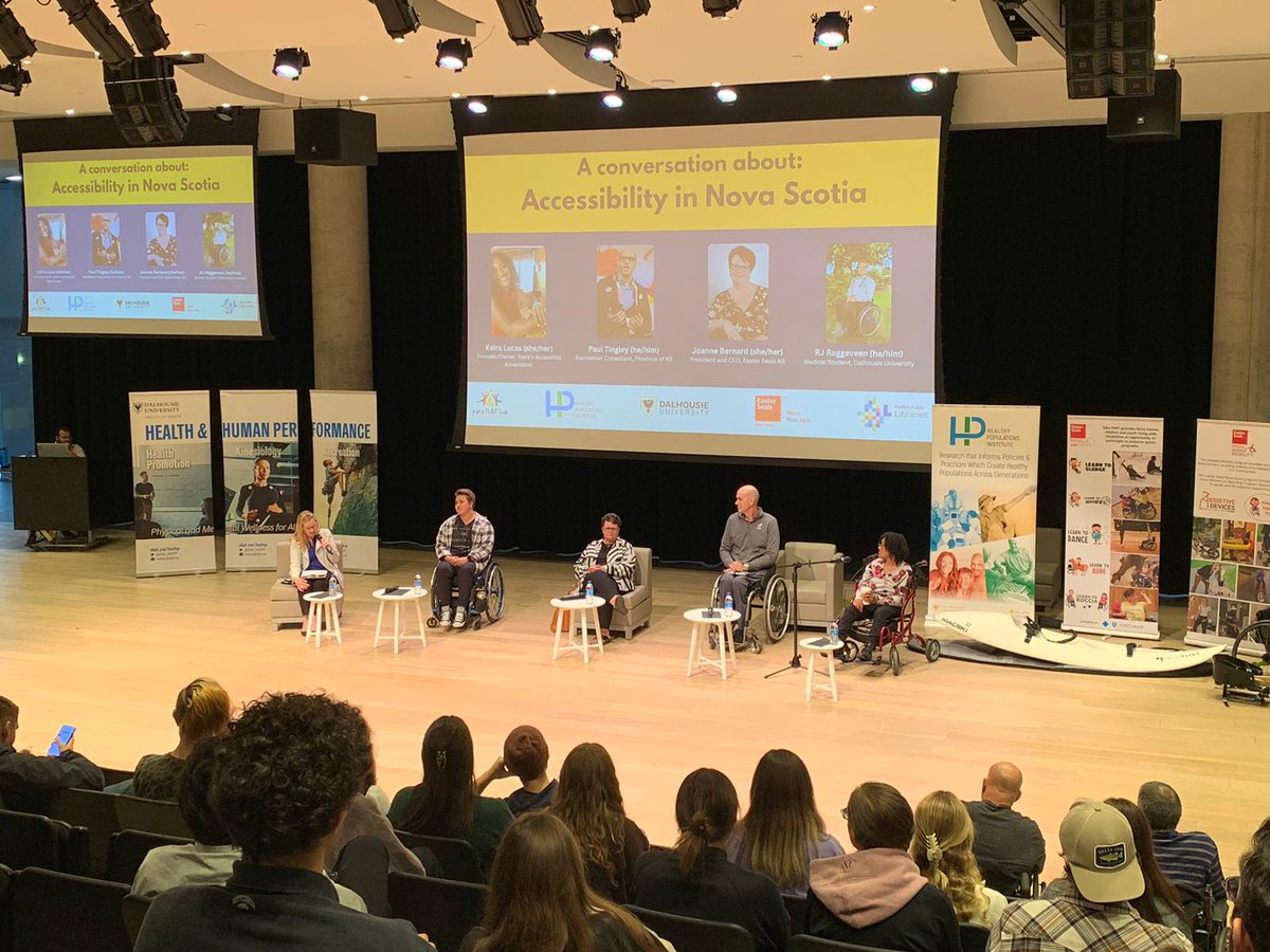 ParaPLAYHub's tweet image. This week, we screened the film Re-Inventing The Wheel Movie at the Halifax Central Library! ⭐️ Thanks to RJ Roggeveen, Joanne Bernard, Paul Tingley &amp;amp; Kiera Lucas for a great discussion about #Accessiblity in Nova Scotia. 
@DalHPI @DalHealth @eastersealsns @ParasportNS @DalMIPP