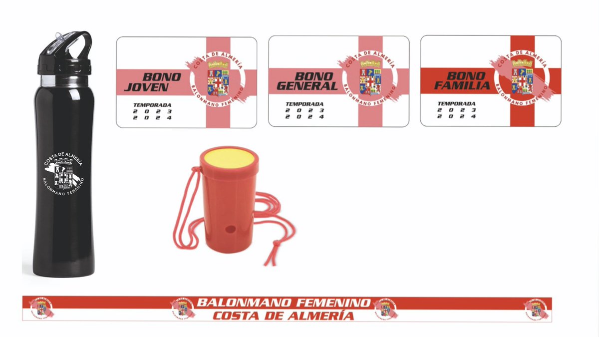 📣🚨CAMPAÑA ABONADOS TEMPORADA 2023/2024 ⚔️ DIVISIÓN DE HONOR ORO⚔️
Únete a nuestra familia y disfrutarás de todos nuestros partidazos en casa durante la temporada. 
Cada abono contará con una pulsera, una botella de agua y una bocina.
¿Quieres conseguir el tuyo? Envíanos un MD‼️