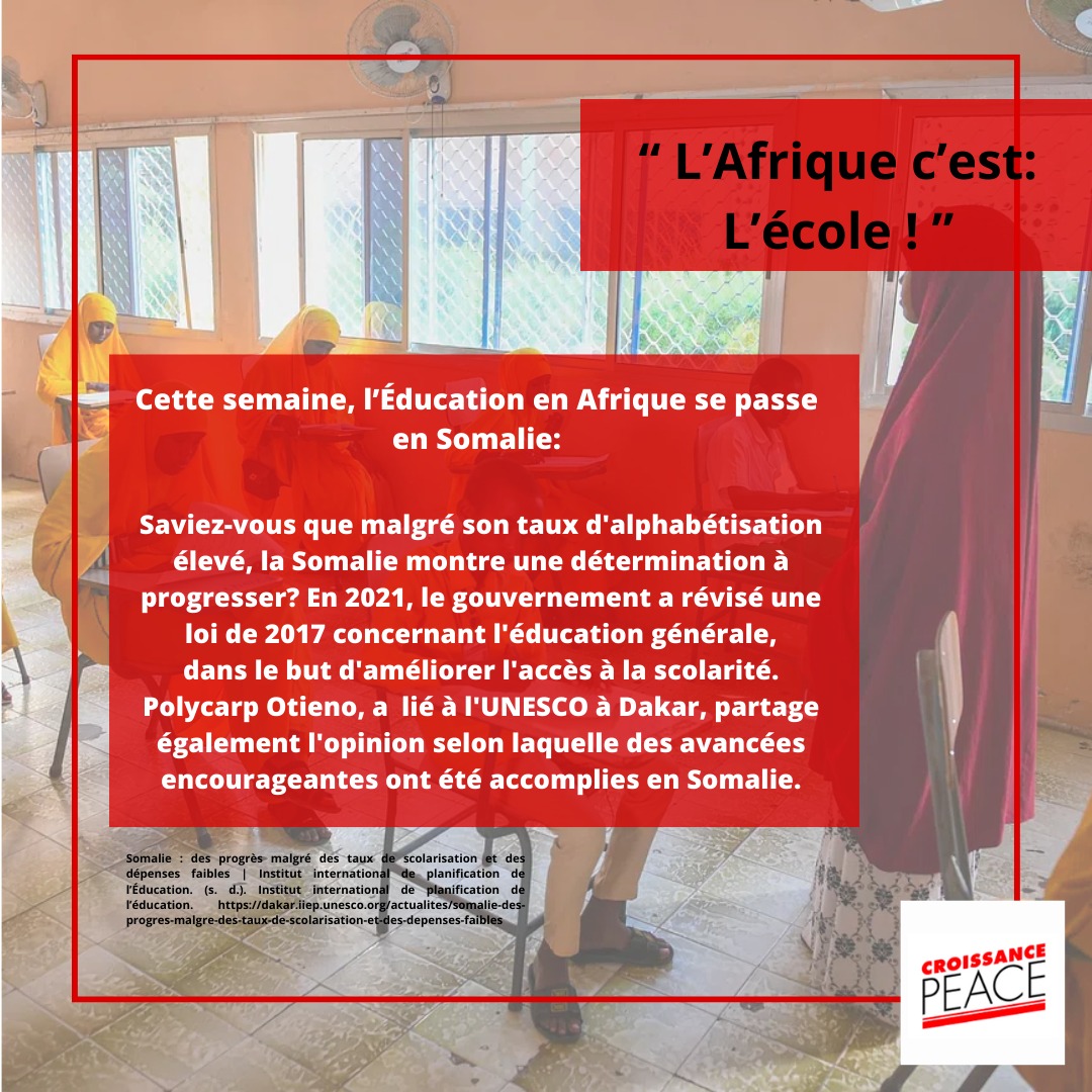 CroissancePEACE's tweet photo. “ L’Afrique c’est: L’école ! ”

Source: 
https://t.co/gssD884uQr

À très bientôt pour une nouvelle actualité ! https://t.co/LGvHfyxI2U