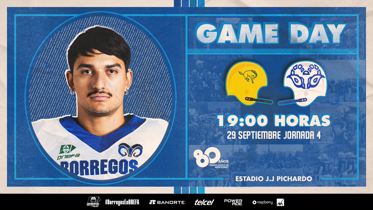 BorregosCem's tweet image. ¡Friday night lights está aquí! 🤩🏈

Hoy por la noche nuestros borregos se enfrentarán a los Potros en la UAEM 🫡 

¿A quién veremos en el JJ Pichardo? ✨💙

#TecCEM #OrgulloBorrego #TecCemDuro #BorregosCem #Tec #Deportesuniversitarios💙 #BorregosEnONEFA #SAVAGELIVE #SVG