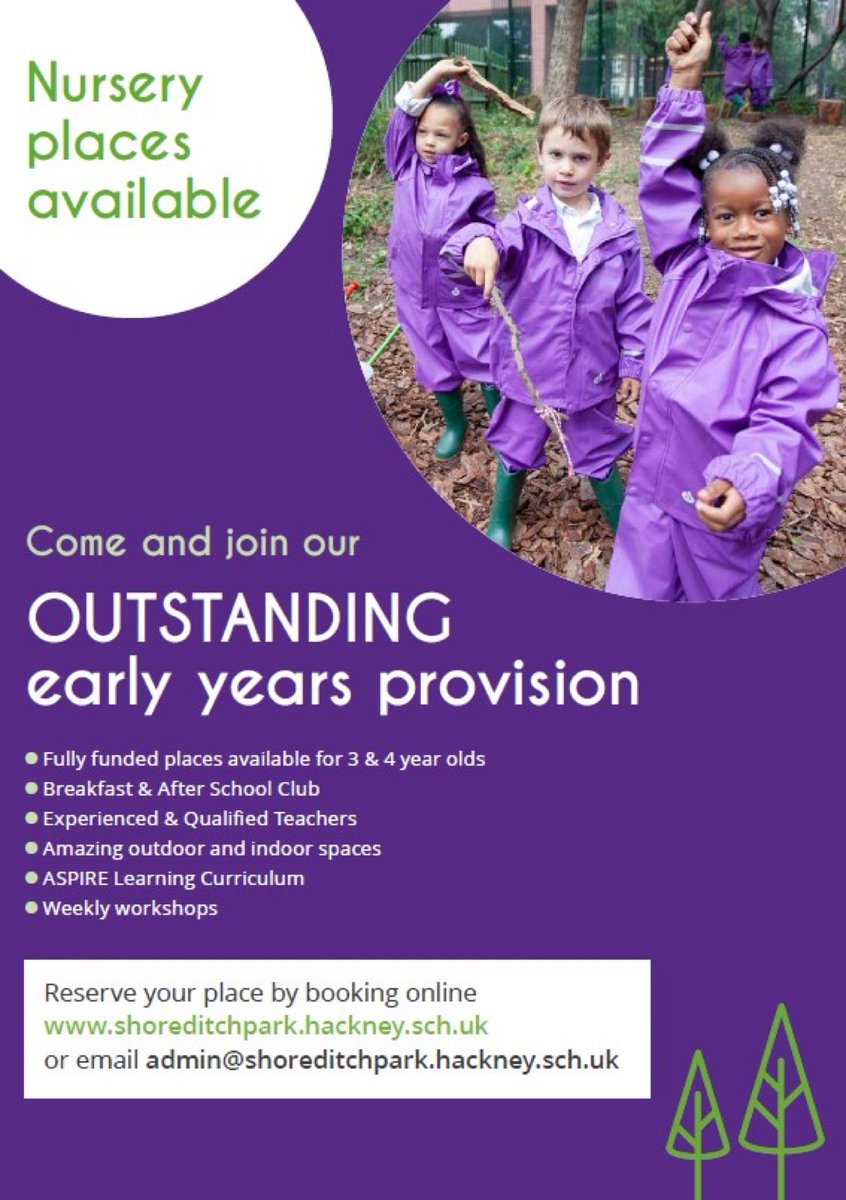 Shoreditch_Park's tweet photo. Come and see our EYFS team at work! Weekly tours available via our school website. We can't wait to meet you...
#hackneyschools #hackneynursery #learningthroughplay https://t.co/kQDmLhnfI2