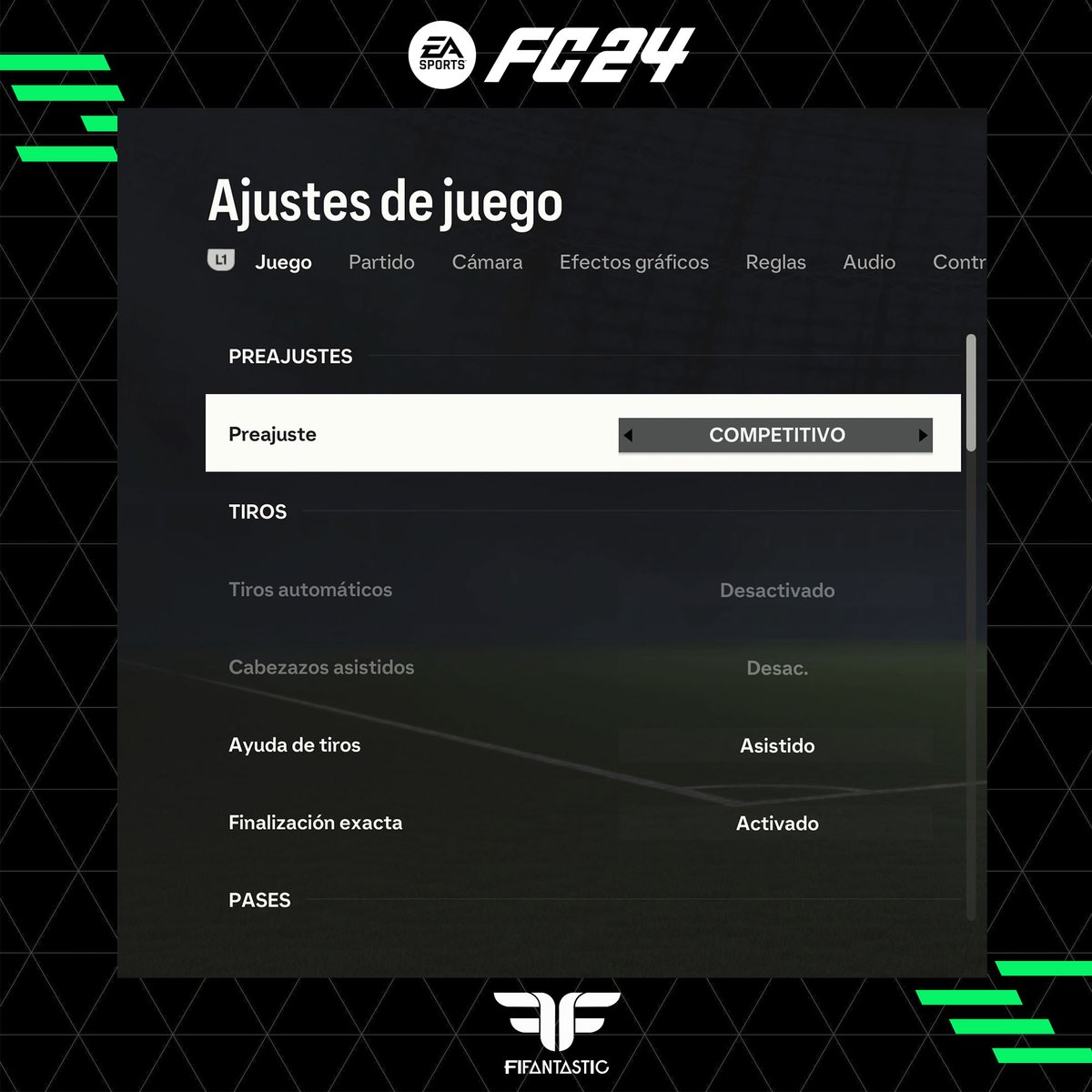 FIFAntastic's tweet photo. 📣 ¿Acabéis de comenzar a jugar a #FC24 pero no encontráis aún la configuración ideal? 

Abro hilo con:

- La mejor configuración de juego y controles🎮
- La mejor cámara y efectos gráficos📺 https://t.co/RQ2HU9UNan