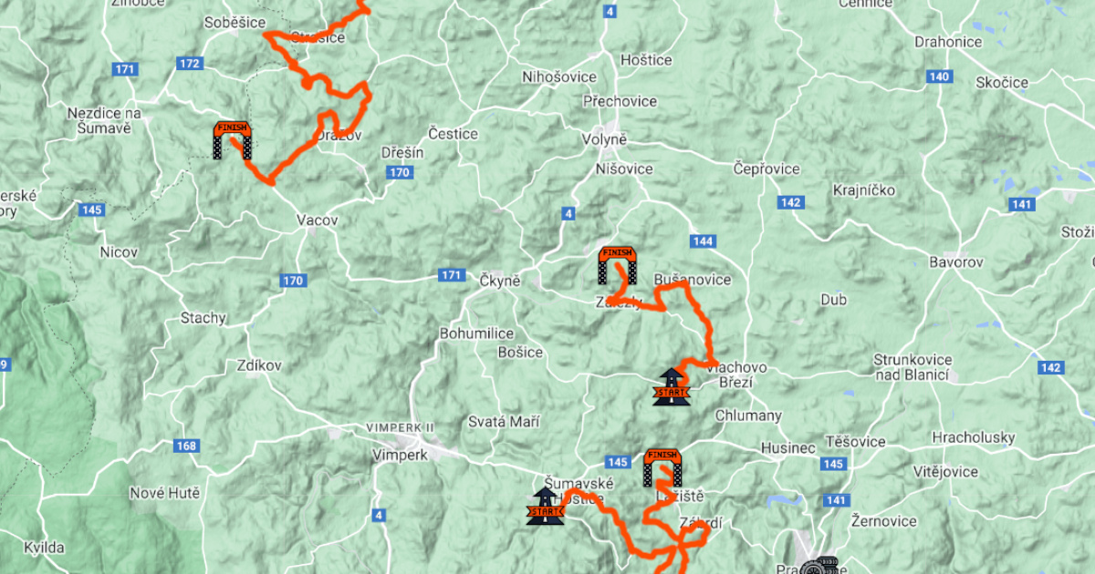 #WRC Here it is the Google Earth Map of new #CentralEuropeanRally 2023 (made in @DIM_ISAM ) ► bit.ly/3YSuRBO