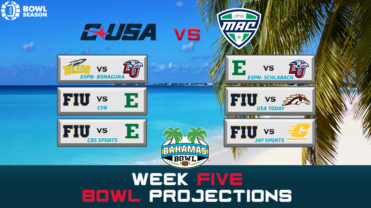 Week 5 Bowl Projections are in!! Who will punch their ticket to Paradise🏈🌴🏆