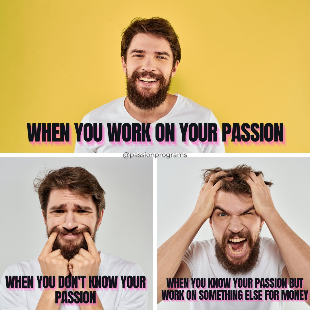 PassionPrograms's tweet photo. 🌟 Passion. 🤔 Confusion. 💸 Paychecks.

Which phase are you in right now? Share your journey. #Passion #LifeChoices #FollowYourDreams https://t.co/leVJW2nk5F