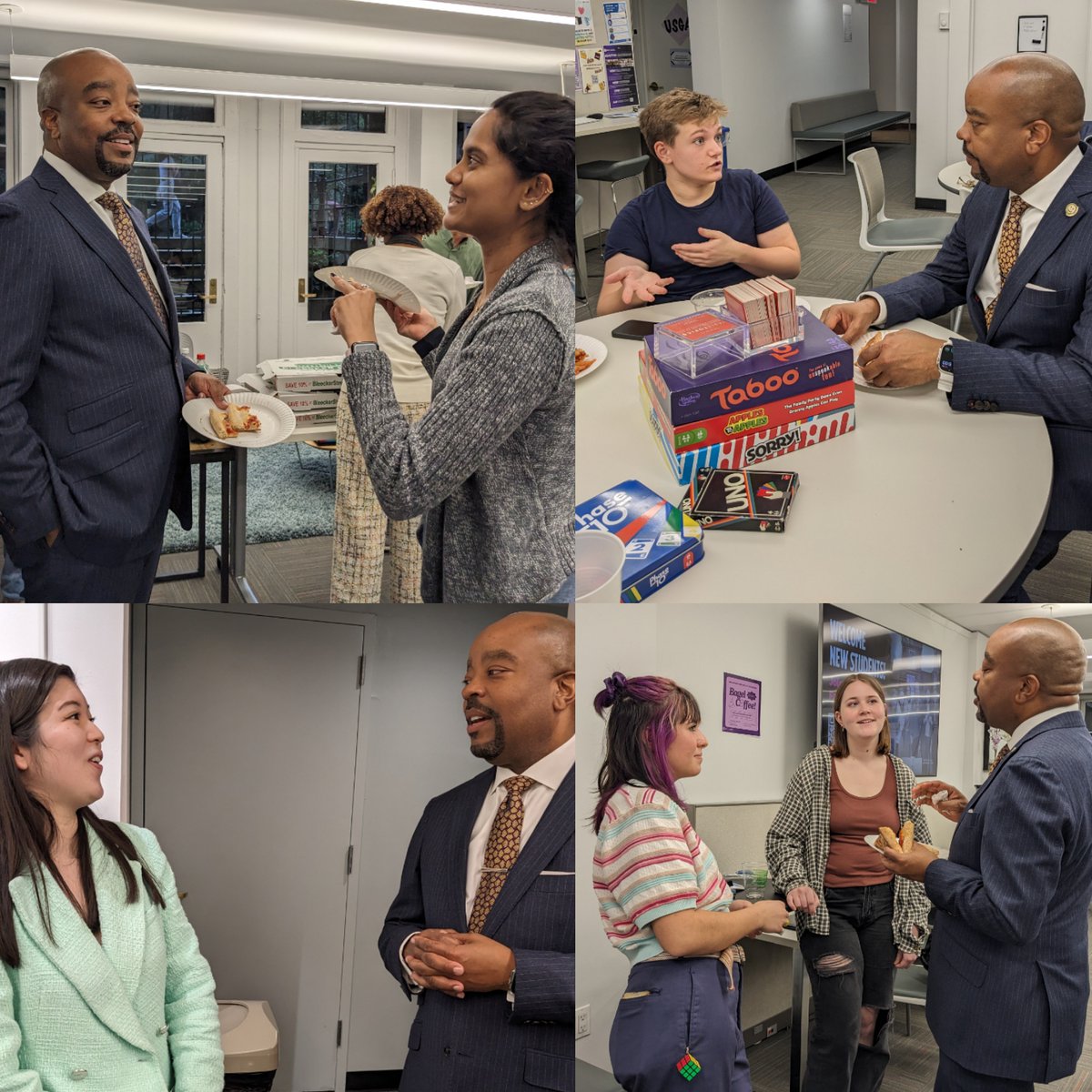 NYU Silver (@nyusilver) on Twitter photo Students shared their experiences, thoughts & aspirations w/Dean <a href="/DrMikeLindsey/">Dr. Michael Lindsey</a> over pizza last evening in our student lounge. There will be more such informal opportunities throughout the academic year for students to share real-time info with the Dean. Students shared their experiences, thoughts & aspirations w/Dean <a href="/DrMikeLindsey/">Dr. Michael Lindsey</a> over pizza last evening in our student lounge. There will be more such informal opportunities throughout the academic year for students to share real-time info with the Dean.
