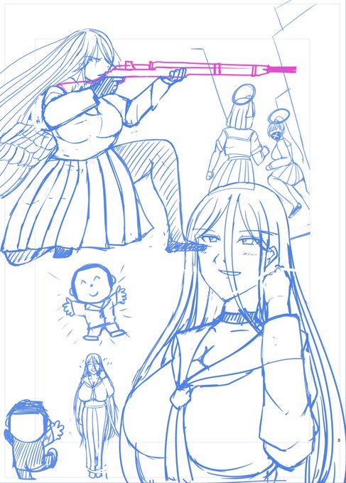 ブルアカ冬コミ漫画の1P目です。
こんな漫画を描こうと思ってます 