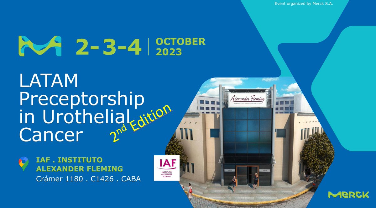 Final Count-down to the 2nd Editon of #LATAM preceptorship in Urothelial Carcinoma  #Blcsm 
@IAF_Fleming @fundacion_FUCA @merckgroup 
@jpsade2 @fedelosco @tomassoule @JuanCamean2 @GustavoVillold4