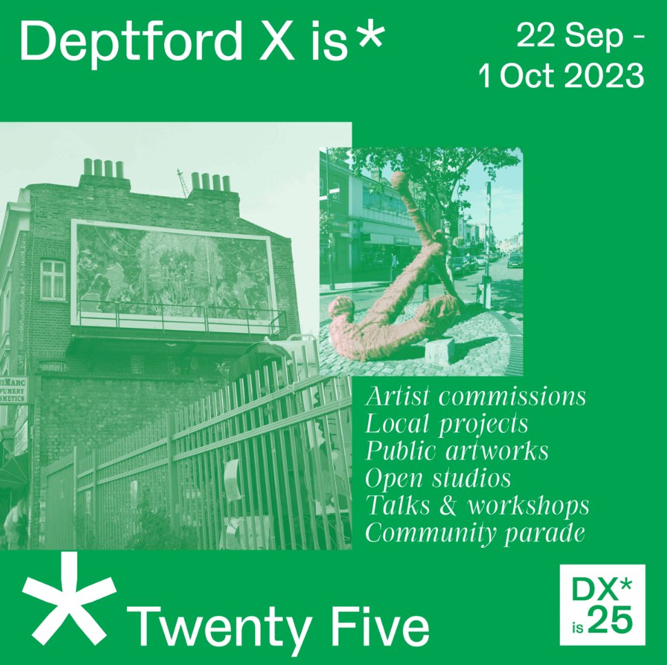 South London Gallery (@slg_artupdates) on Twitter photo SLG RECOMMENDS✨
It's the last weekend of Deptford X Festival, a free visual arts festival celebrating its 25th anniversary!
Find out more from our friends <a href="/Deptfordx/">Deptford X</a> SLG RECOMMENDS✨
It's the last weekend of Deptford X Festival, a free visual arts festival celebrating its 25th anniversary!
Find out more from our friends <a href="/Deptfordx/">Deptford X</a>