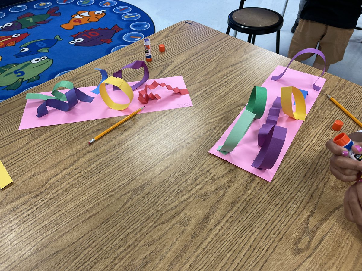 MissHumphries3's tweet photo. Anyone brave enough to ride these 1st grade line and shape roller coasters? @NISD @NISDMichael @NISD_FineArts https://t.co/PAXtM34yaK