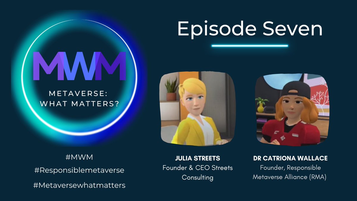 "The role of governance and technical standards."

Transcript of Episode Seven of Metaverse: What Matters? now available on Medium. medium.com/@metaversewhat…