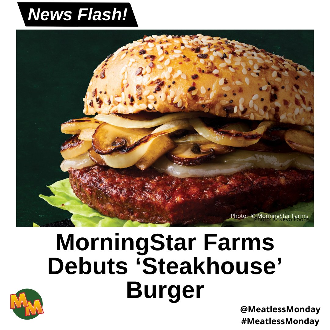Get your taste buds ready! @MorningStarFarms is introducing their latest creation - the 'Steakhouse' Burger. 🌿🍔 #SavoryPlantBased #MorningStarSteakhouse