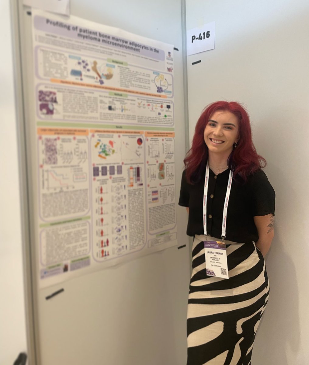 Laura Trainor (@_lauratrainor) on Twitter photo Excited to present my work profiling myeloma patient bone marrow adipocytes at #IMS23 π©π»βπ¬ have loved learning from and meeting so many other myeloma researchers this weekπ¦΄π©Έ<a href="/MyelomaAdelaide/">Myeloma Research Laboratory Adelaide</a> Excited to present my work profiling myeloma patient bone marrow adipocytes at #IMS23 π©π»βπ¬ have loved learning from and meeting so many other myeloma researchers this weekπ¦΄π©Έ<a href="/MyelomaAdelaide/">Myeloma Research Laboratory Adelaide</a>