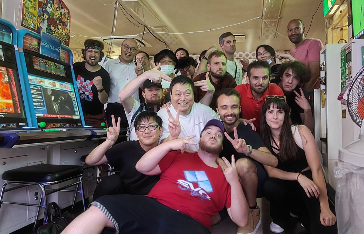 Petit avant goût de la session de demain à la salle Athena avec les joueurs d'Osaka.