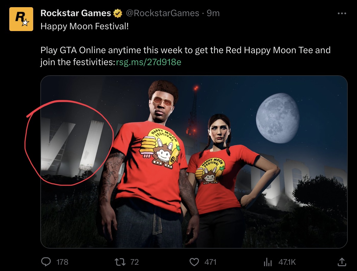 GTA 6 Trailer Countdown ⏳ on X: 300 days ago, an hour of GTA 6 footage was  leaked. Rockstar's response became the most liked gaming tweet of all time,  assuring fans that