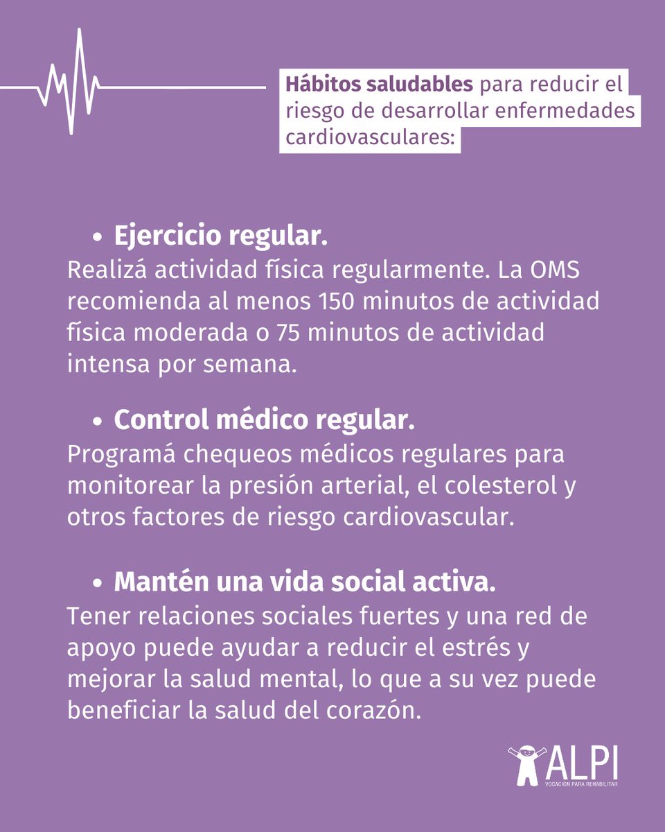 ❤️ En el Día Mundial del Corazón, recordemos que el cuidado cardiovascular es fundamental para una vida plena 🩺

 ℹ️ Para más información sobre nuestro servicio de cardiología: 
📍 Soler 3945, CABA  
☎️ 011) 4839-7700 
💌 turnos@alpi.org.ar