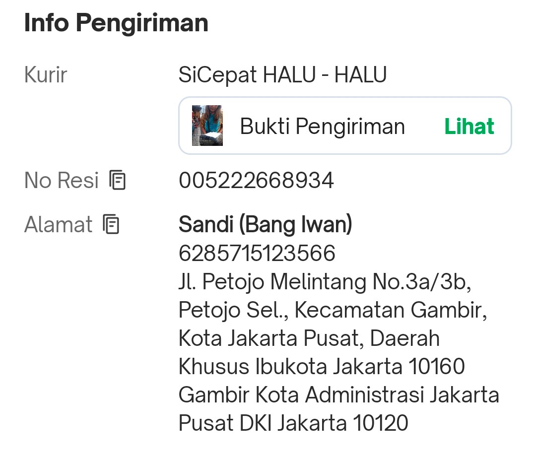 _____D_Froozeen's tweet image. Ada alamat ama no telp pas Cya beliin bbrp baju bagus ama mukena bagus buat ibunya.. 1 jt an Ca beliinnya
Jadi 3,6 juta bantu dia 🤣
Ini alamat @SandiFebr97 

Ga paham Cya.. 
Ini orang jujur ga sih 🙄

CC 
Mak gw @naaooollll 
Abang gw @Khal1sh_Q