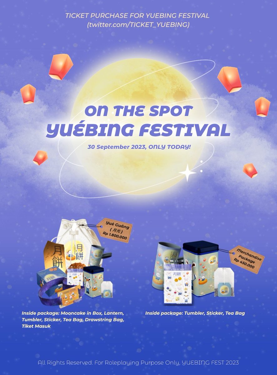TICKET_YUEBING's tweet photo. ️ ️️

️ ️️

Selamat  𝙙𝙖𝙩𝙖𝙣𝙜  para 𝙥𝙚𝙩𝙪𝙖𝙡𝙖𝙣𝙜!
Siap   untuk   berlalu  𝙡𝙖𝙡𝙖𝙣𝙜? 
Tapi jangan lupa akses untuk 𝙩𝙚𝙧𝙗𝙖𝙣𝙜!

𝗬𝗨𝗘𝗕𝗜𝗡𝗚 𝗙𝗘𝗦𝗧𝗜𝗩𝗔𝗟 ✨️
OTS: Tiket terbatas dan hanya berlaku hari ini.

️ ️️

️ ️️ https://t.co/1E4zK3OZ4D