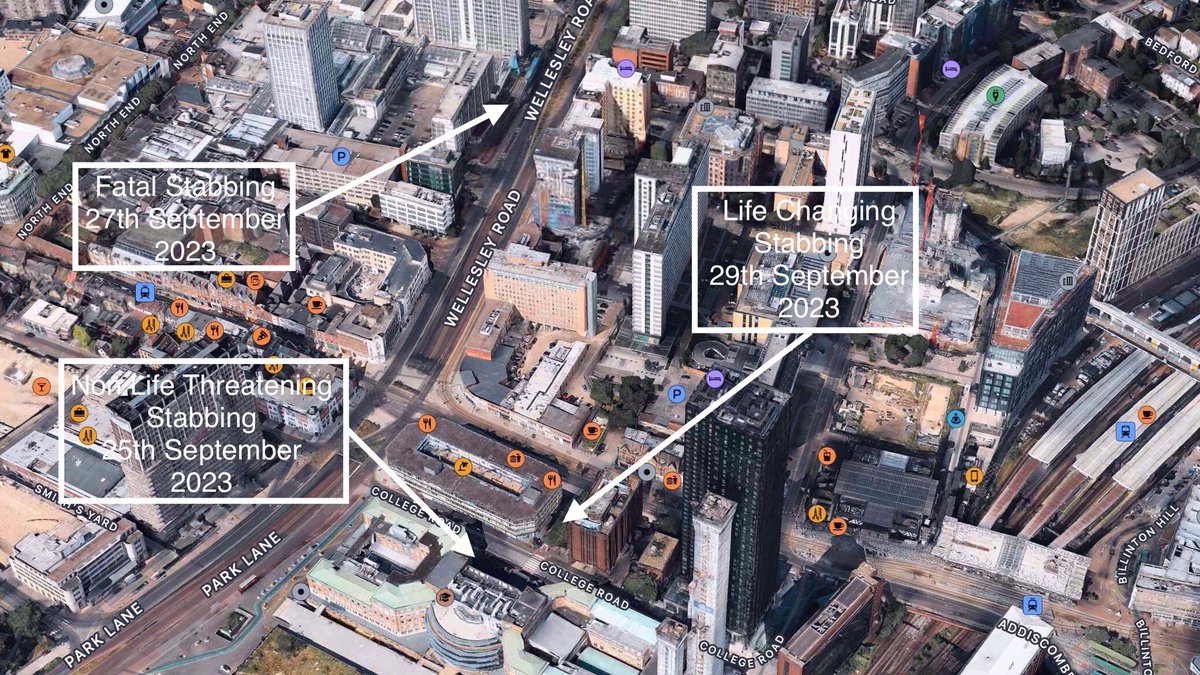 csi_london's tweet photo. @CrimeLdn @ScarcityStudios @uknip247 @999London @obbsie @MPSCroydon #knifecrime 

29/9/23 Third #Stabbing in 5 days within a 250m Radius-Male 30’s-Potentially Life Changing Injuries. #CollegeSquare #Croydon #CR0.
https://t.co/9sVjm8zd9t https://t.co/TDg7tqXPf2