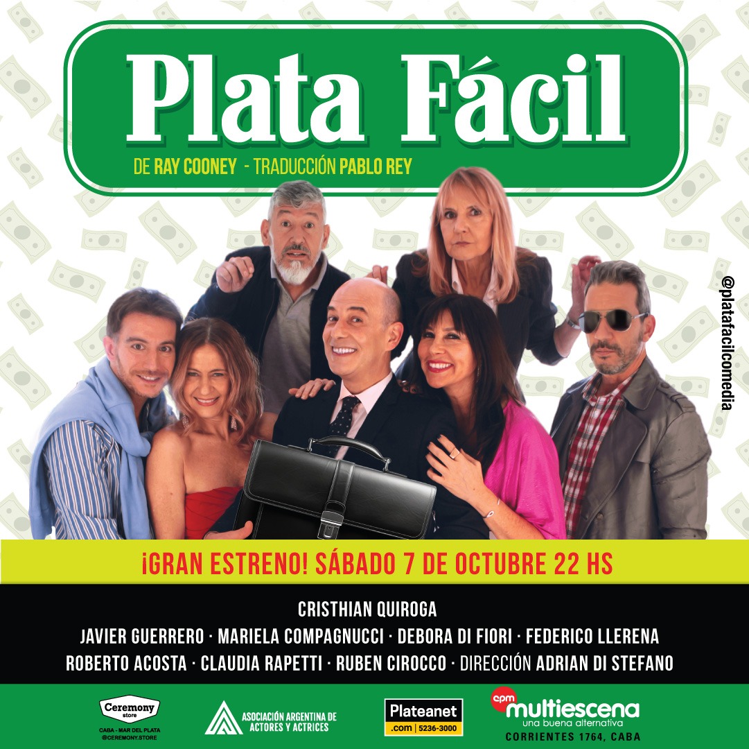 Agus Se agradece RT!  SÁBADO 7/10 22 HS en Teatro Multiescena Av Corrientes 1764 GRAN COMEDIA de Ray Conney. #teatro #comedia #platafacil