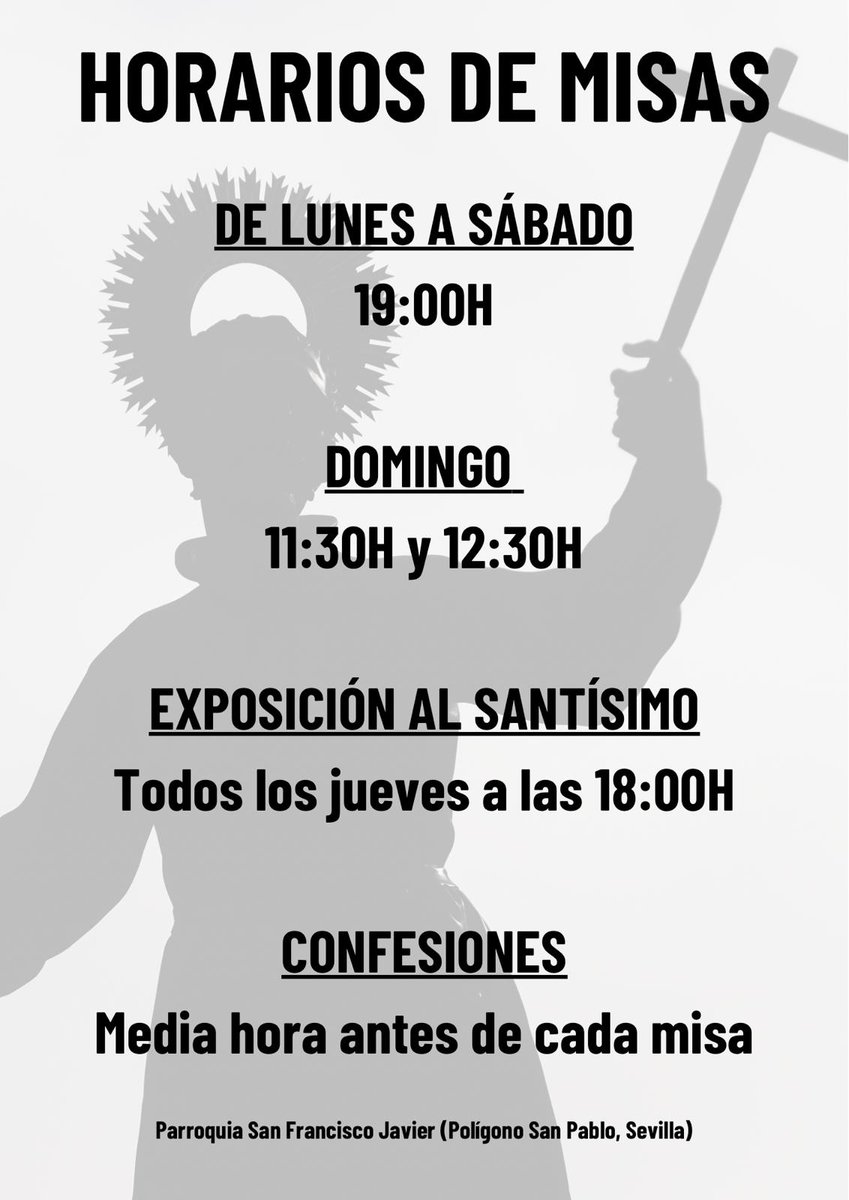 Parroquia de San Francisco Javier Sevilla tweet media