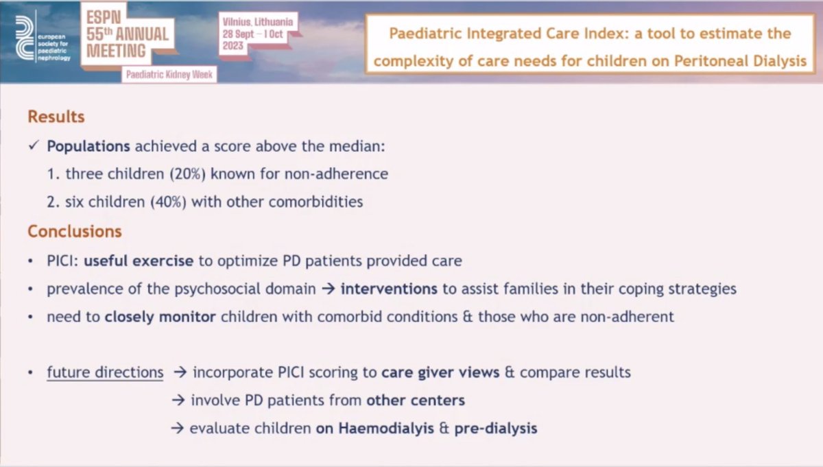 Brief Communications on Dialysis WG - summary results #ESPNeph23