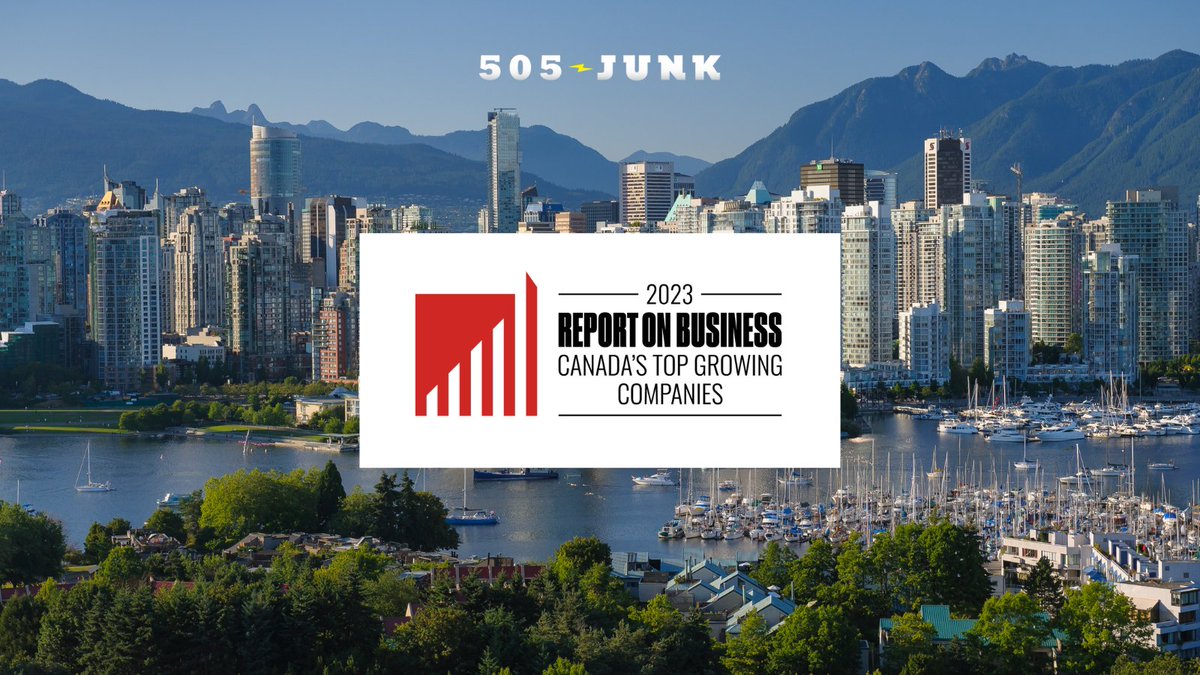 505-Junk (@505junk) on Twitter photo We're thrilled to announce our recognition as one of Canada's fastest-growing companies for the second year! 🚀 Thank you, <a href="/globeandmail/">The Globe and Mail</a>, for showcasing our 97% growth over the last three years. Read the article here: ow.ly/BjJR50PRkWo
#TopGrowing23 #Growth #505Junk We're thrilled to announce our recognition as one of Canada's fastest-growing companies for the second year! 🚀 Thank you, <a href="/globeandmail/">The Globe and Mail</a>, for showcasing our 97% growth over the last three years. Read the article here: ow.ly/BjJR50PRkWo
#TopGrowing23 #Growth #505Junk