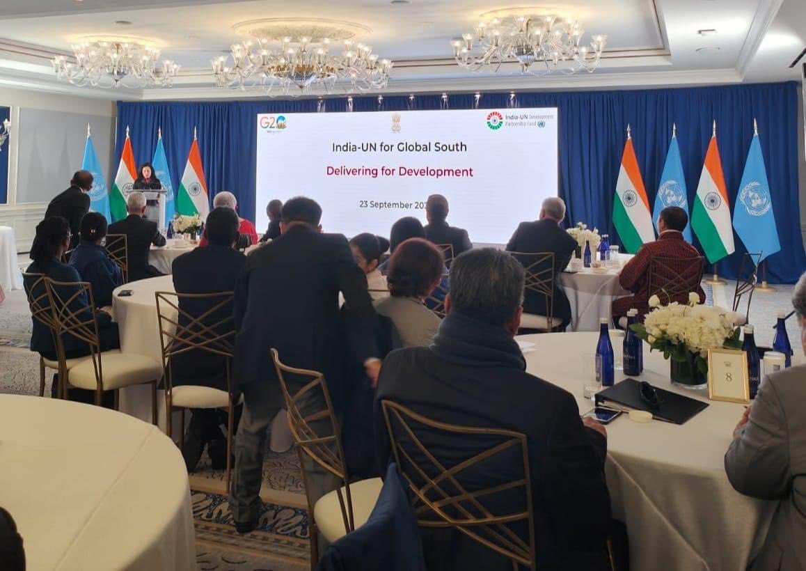 During his intervention at the India-UN for Global South: Delivering for Development event Foreign Minister Hugh Todd noted that India's focus on humanity is second to none as the country has taken up the responsibility to help countries in the Global South even as it grows.