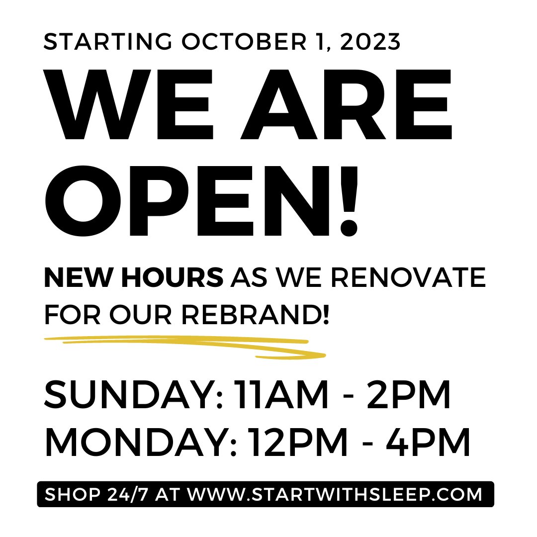 startwithsleep's tweet photo. We have quietly been working on many projects and are excited to share some of them with you.

We have finally signed the contracts and the interior and exterior renovations of our space have begun! During that time we will be experimenting with new store hours. https://t.co/0smhF4f6JT
