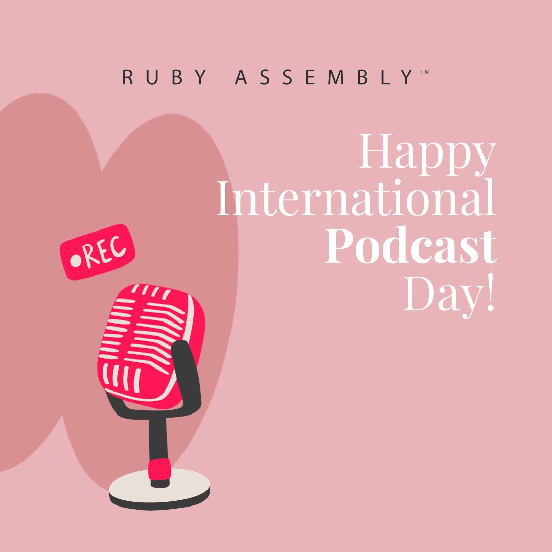 rubyassembly's tweet image. It’s #InternationalPodcastDay! 🎙We love podcasts, both listening to them and making them. Dive into one of our business podcast series today: bit.ly/46tFvS1

#BusinessPodcast #WomenInPodcasting