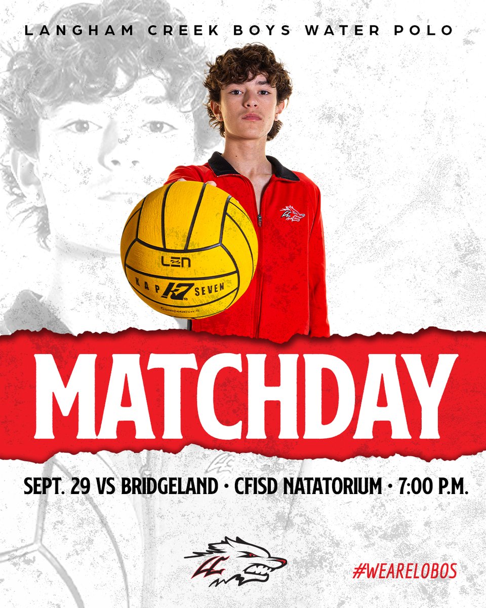 It's Tonight!! The Lobo's are going to battle the Bridgeland Bears tonight with only 2 games left of the season. Help us finish the season strong. <a href="/CFISDAthletics/">CFISDAthletics</a> <a href="/CFISDAquatics/">CFISD Aquatics</a> <a href="/lchsabc/">LC Athletic Boosters</a> <a href="/langhamcreekhs/">Langham Creek High</a>